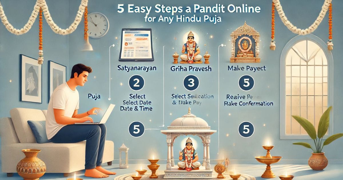 How to Book a Pandit Online for Any Puja in 5 Easy Steps